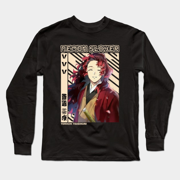 Yoriichi Tsugikuni - Demon Slayer Long Sleeve T-Shirt by Otaku Emporium